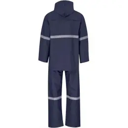 Tornado Rainsuit Polyester PVC Navy Back